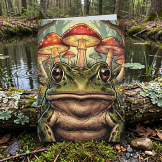Tänker På Dig | Vintage Cottagecore Groda Kort