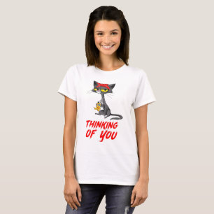 Tänker På Dig Voodoo Docka Katt T Shirt