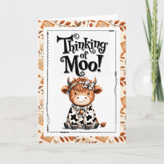 Tänker på Moo Highland Ko Kort