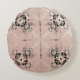 Tänker Pastel Twists Round Cushion Rund Kudde