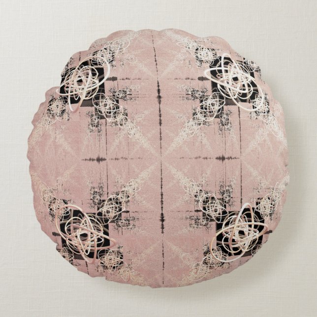 Tänker Pastel Twists Round Cushion Rund Kudde (Framsidan)