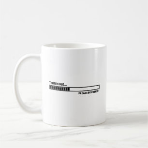 Tänker ... Var Vänlig Vänta Kaffemug Kaffemugg