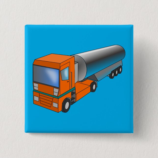 Tankfartyg Lastbil Heavy Transporter för barn Knapp (Framsida)