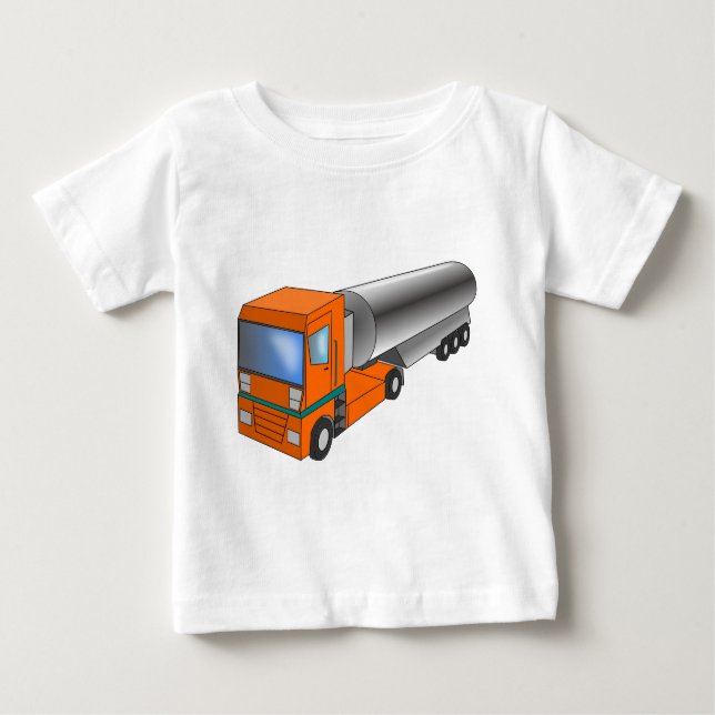 Tankfartyg Lastbil Heavy Transporter för barn Tee Shirt (Framsida)