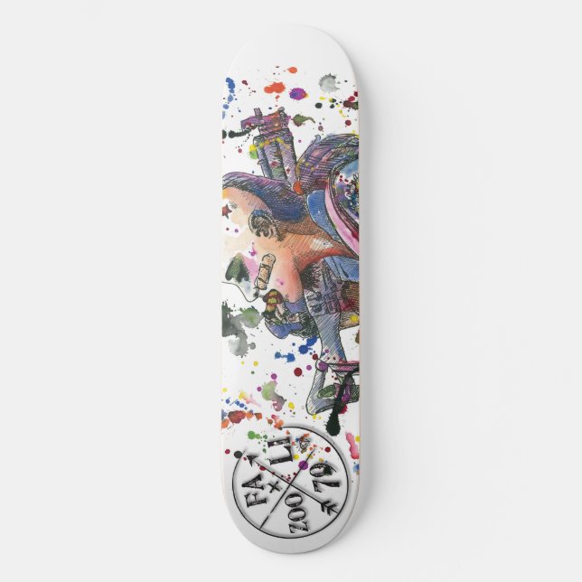 Tankflicka Skateboard Bräda 20,5 Cm (Framsida)