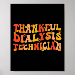 Tankfull dialystekniker Thanksgiving Dialys Poster