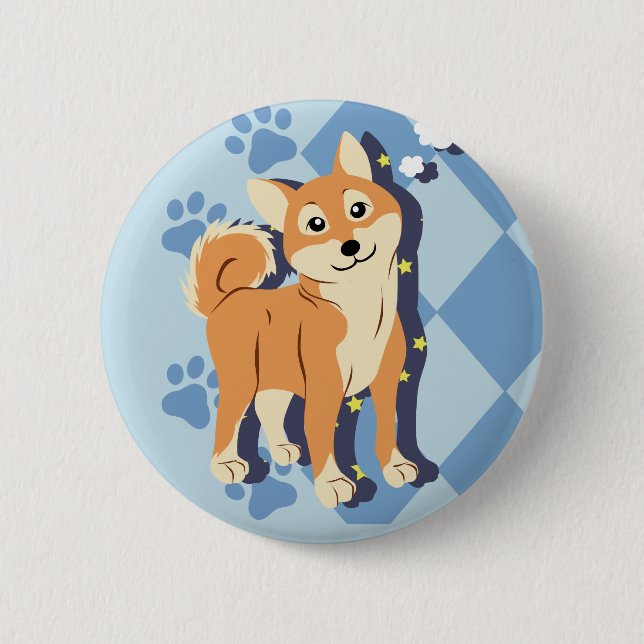 Tankfull Shiba Inu Knapp (Framsida)