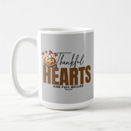 Tankfulla hjärtan och Fullt Bellies - Psalms 34:8 Kaffemugg