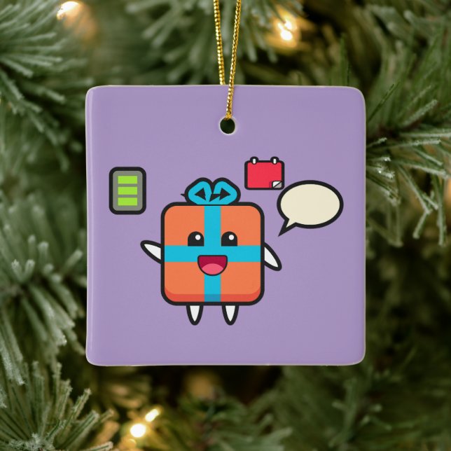 Tankfulla Personliger Gift-idéer 2025 Julgransprydnad Keramik (Träd)