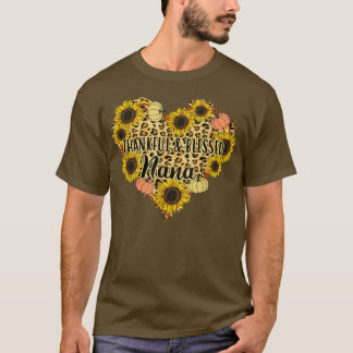 Tankfullt välsignat Nana Leopard Solroshjärta än T Shirt