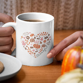 Tänkhjärtgrafik i Säsong Kaffemugg