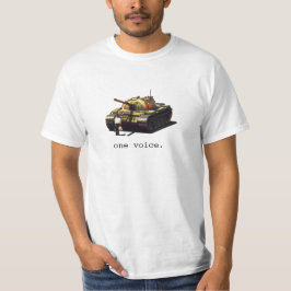 Tankmanen av Tiananmen kvadrerar Tee