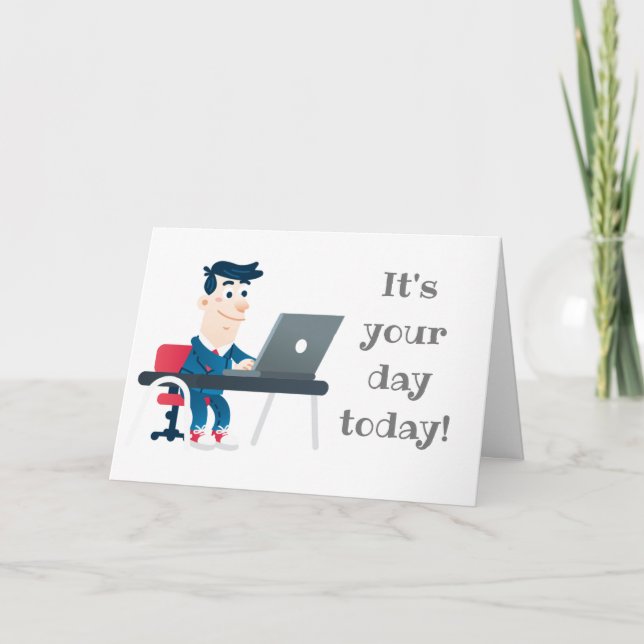 TÄNKNING AV "DIG" PÅ DIN **BIRTHDAY**-KORT KORT (Framsida)