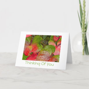Tankning av dig/ Red och Grönt Anthurium/ blank in Kort