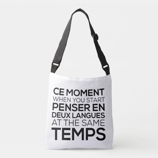 Tänkning i Fransk - Tote Bag Axelväska (Framsida)