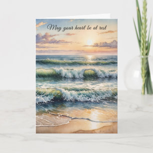 Tankning på Watercolor Beach Sunrise Kort