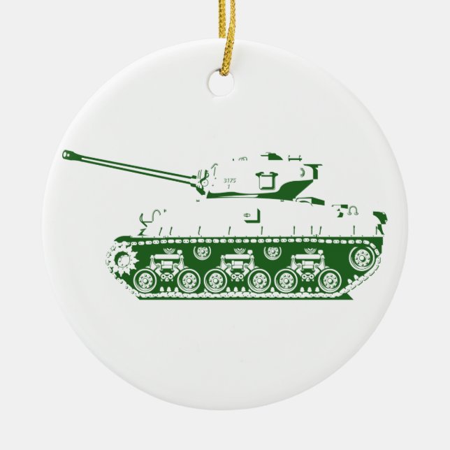 Tankprydnad (grönt) julgransprydnad keramik (Framsidan)