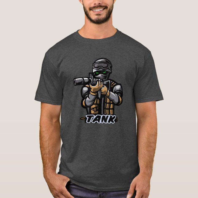 Tankpusher E Sports boy funny T Shirt (Framsida)