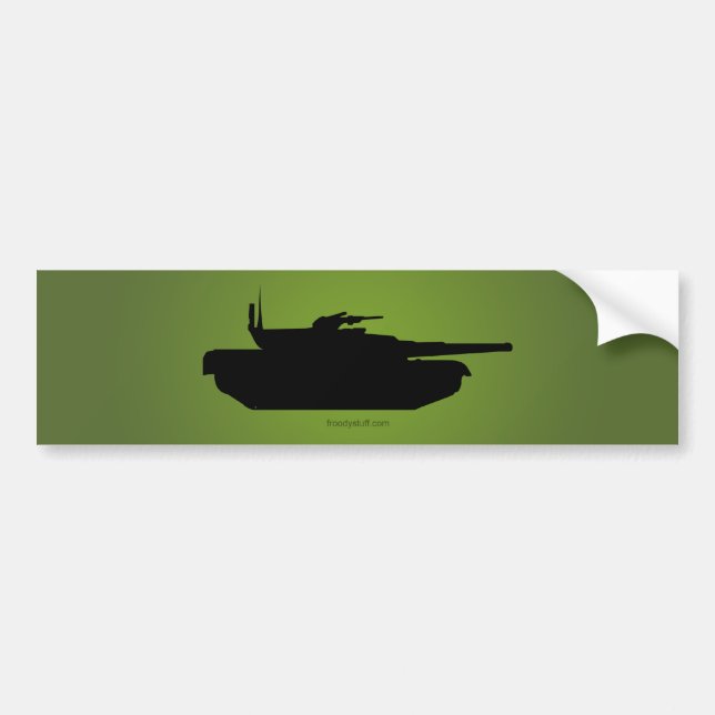 TankSilhouette Bildekal (Framsidan)