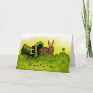 Tänkt skulle jag skutt i lyckligt st patrick's kort