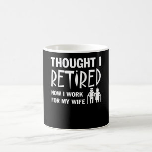 Tänkt var jag pensionmaken som jag fungerar frun kaffemugg