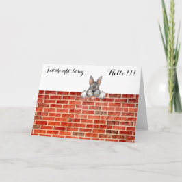 TÄNKTE PRECIS att jag skulle NÅGOT ATT Kort