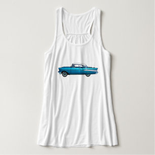 Tanktop 1957 för klassikerbilChevy BelAire Linne Med Racerback