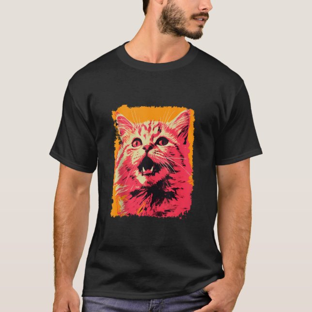 Tanktop av PIP Art Orange Ginger Rosa Cat  T Shirt (Framsida)