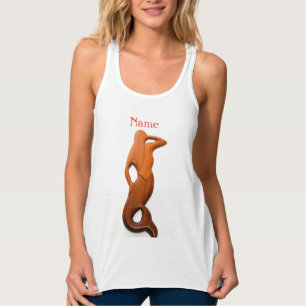 tanktop av segerutande sjöjungfru linne med racerback