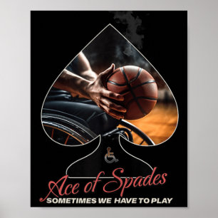 Tanktop av spade rullstol poster