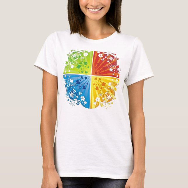Tanktop för 4 färger tee shirt (Framsida)