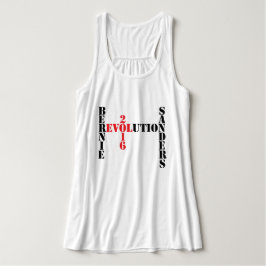 Tanktop för Bernie slipmaskinrevolution Linne Med Racerback