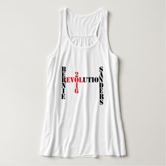 Tanktop för Bernie slipmaskinrevolution Linne Med Racerback