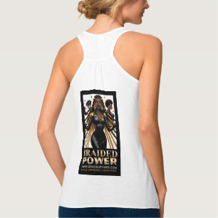 Tanktop för bromsad effekt T-Shirt Linne Med Racerback