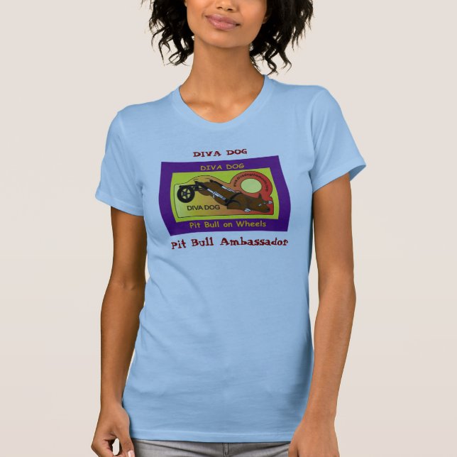 Tanktop för damer för DIVAHUND purpurfärgad Tee Shirt (Framsida)