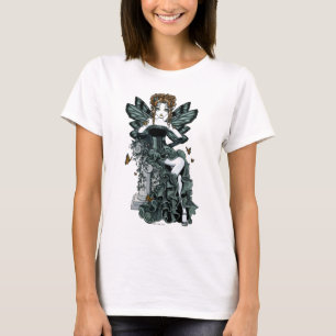 Tanktop för fe "för Phoebe" gotisk Couturefjäril T Shirt