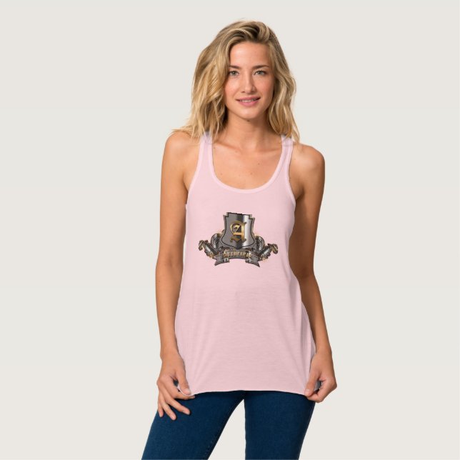Tanktop (Kvinnor) Racerback (Bella+Canvas) Linne Med Racerback (Hel framsida)