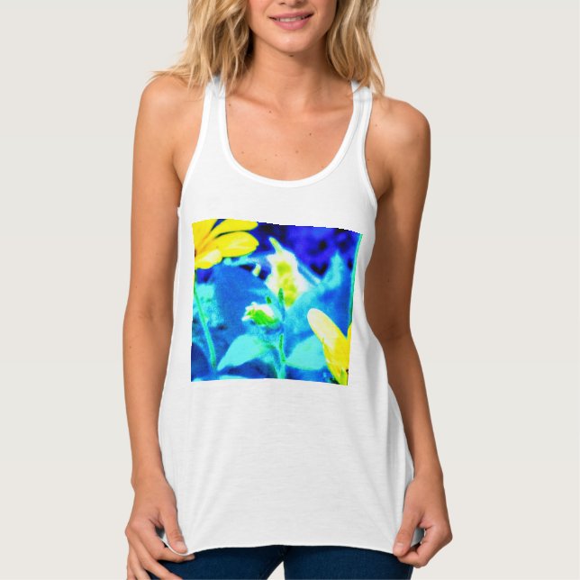 tanktop linne med racerback  (Framsida)