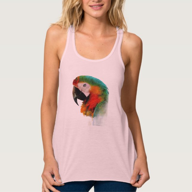 Tanktop Linne Med Racerback (Framsida)