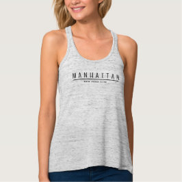 Tanktop Manhattan New York City Linne Med Racerback
