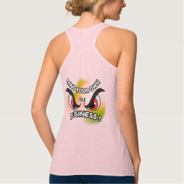 Tanktop: Märk din egen (rosa) Linne Med Racerback