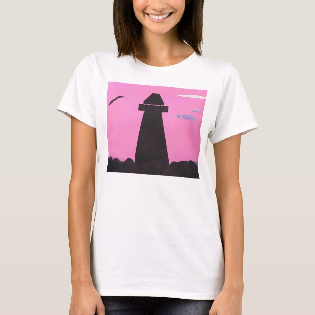 Tanktop med fyr-scen tee shirt (Framsida)