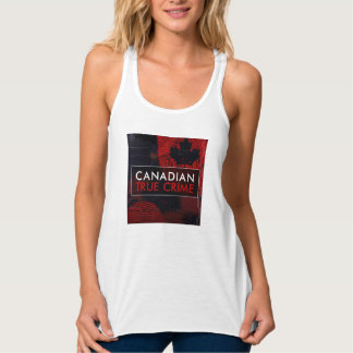 Tanktop med kanadensisk True Crime-logotyp Linne Med Racerback