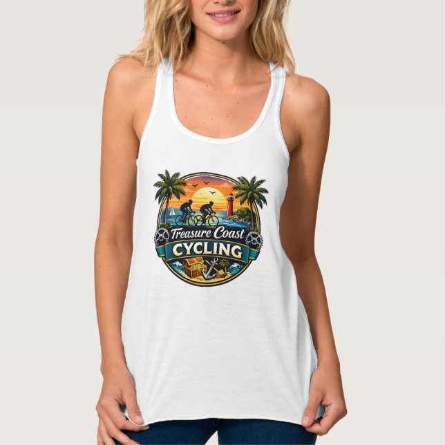 Tanktop med racerback-design linne med racerback  (Framsida)