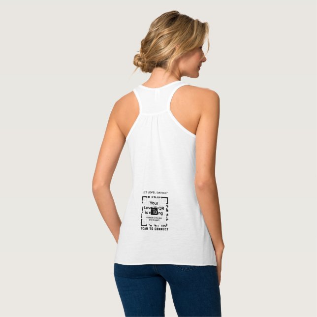 Tanktop - QR unten - PURE Collection Linne Med Racerback (Hel baksida)