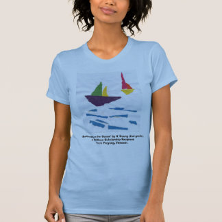 TANKTOP "segelbåtar" för DAMPASSANDEBLÅTT, Tee