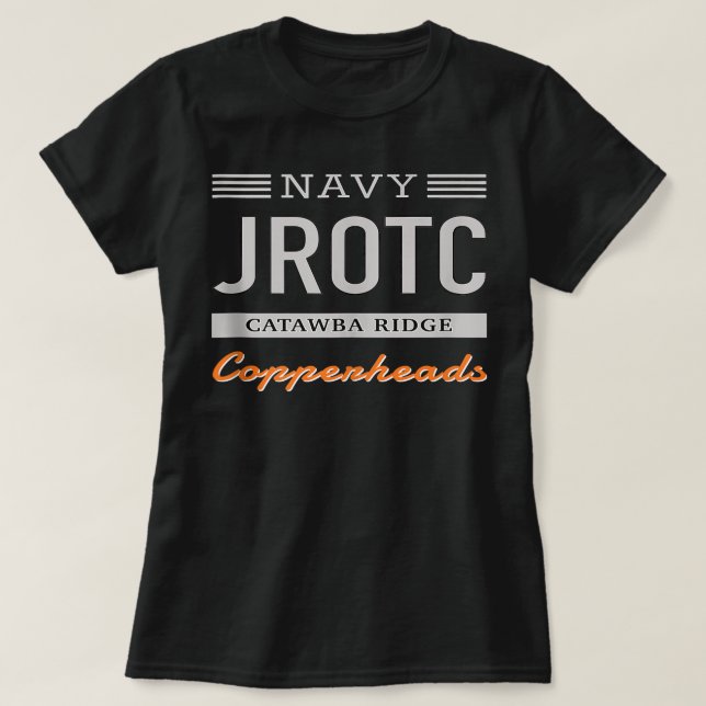 Tanktop vid marinhögskolan i Catawba Ridge, JROTC  T Shirt (Design framsida)