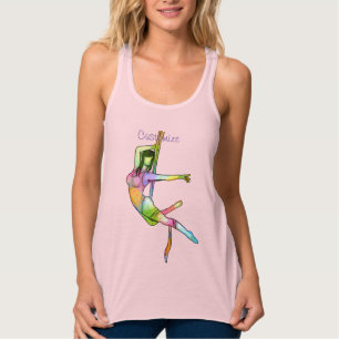 Tanktopet Aerial Fitness Yoga Thunder_Cove Linne Med Racerback