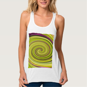 Tanktopet American Beautyberry Abstrakt Linne Med Racerback