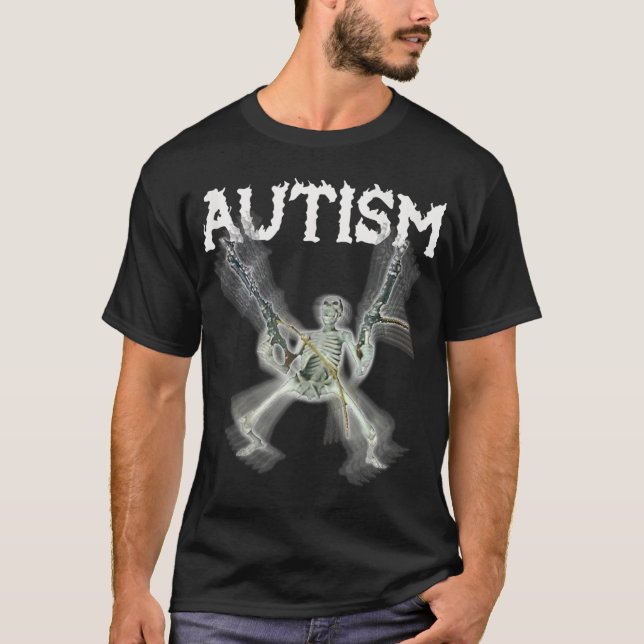 Tanktopet Autism Skeleton Meme Funny Manar Women K T Shirt (Framsida)